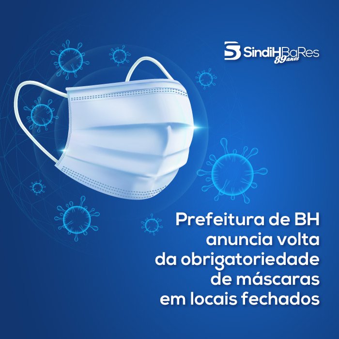 Uso de Máscaras Volta a ser obrigatório em BH